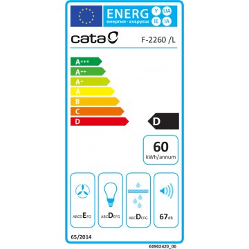 Cata F-2260 X Ελεύθερος Απορροφητήρας 60cm Inox Cata F-2260 X Ελεύθερος Απορροφητήρας 60cm Inox